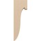 Ekena Millwork 3"W x 6"D x 18"H Thin Del Monte Rough Cedar Woodgrain TimberThane Corbel, Primed Tan CORUR03X06X18DELRCPR - alternate 6